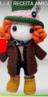 CHAPELEIRO MALUCO  RECEITA DE AMIGURUMI EM VIDEO