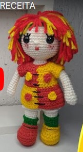 EMÍLIA DO PICA PAU AMARELO – RECEITA AMIGURUMIEM VÍDEO