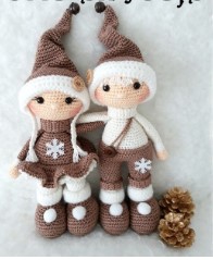 Receita de amigurumi em PDF - Joris e Josie