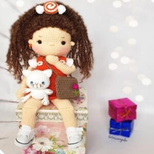 Receita de amigurumi  em PDF -Boneca Layla e Miyu