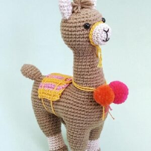 Receita de amigurumi em PDF - Lhama
