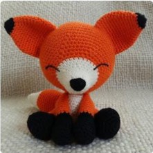 Receita de amigurumi em PDF - A Raposa sonolenta