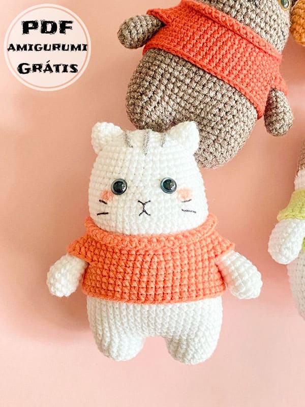 Receita de Gato Amigurumi Tito Gratis