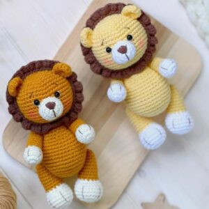 Receita de amigurumi em PDF - Safari Leão