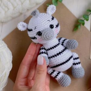 Receita de amigurumi em PDF - Zebra Safari