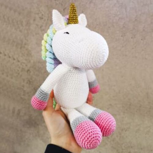Unicornio Amigurumi Faye Receita de PDF Grátis