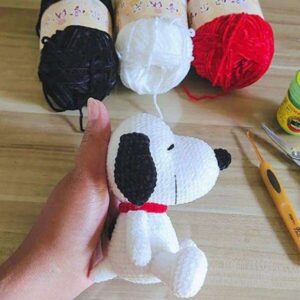 Receita de amigurumi em PDF - Snoopy