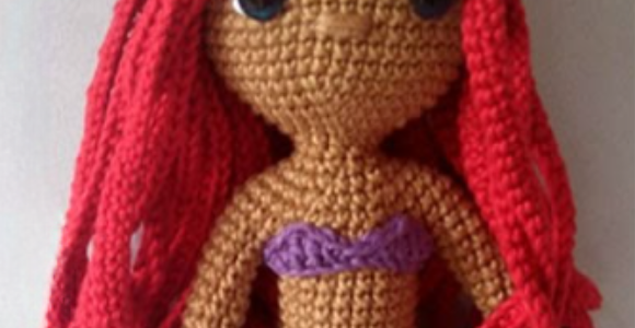 Receita de amigurumi em Vídeo – Ariel , A pequena Sereia