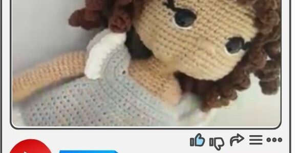 Passo a Passo em vídeo – boneca em amigurumi Nina