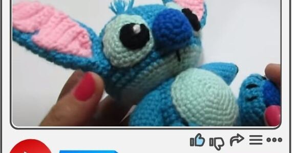 Passo a passo em video – Stitch amigurumi