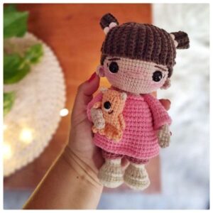 Receita de amigurumi em PDF - Boo - Monstros S/A