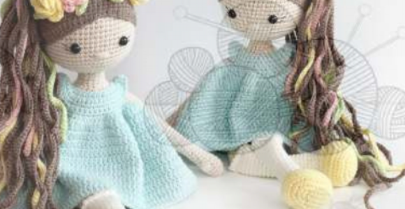 Receita de amigurumi em PDF – Boneca unicórnio