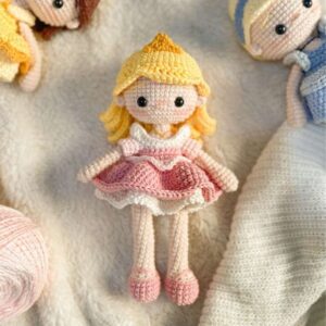 Receita de amigurumi em PDF - Princesa Aurora