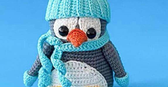 Receita de amigurumi em PDF – Ben , o Pinguim