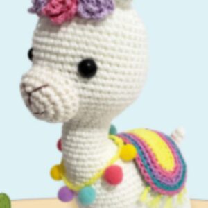 Receita de amigurumi em PDF - Hana, a Lhama