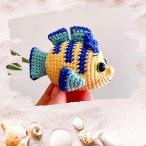 Receita de amigurumi em PDF - Linguado - A Pequena Sereia
