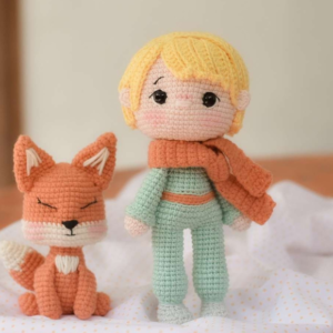 Receita de amigurumi em PDF - O Pequeno principe e o senhor raposa