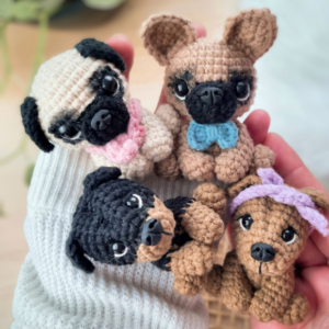 Receita de amigurumi em PDF - Cachorros - Piticos
