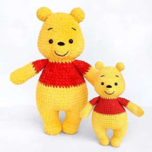 Receita de amigurumi em PDF - Ursinho Pooh