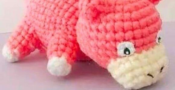 Receita de amigurumi em PDF – Slowpoke