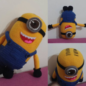 Receita de amigurumi em PDF - Minion Stuart
