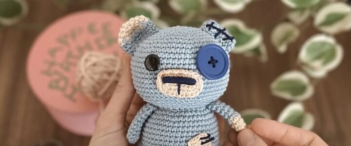 Receita de amigurumi gratuita – urso trapinho