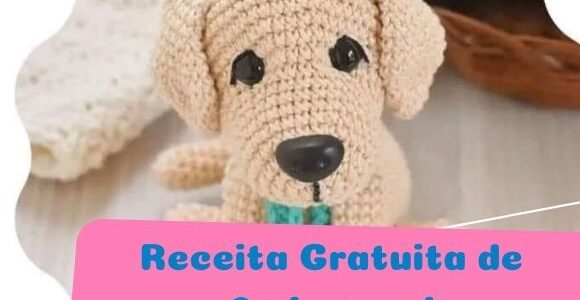 Receita de amigurumi gratuita – Scott – O doguinho labrador