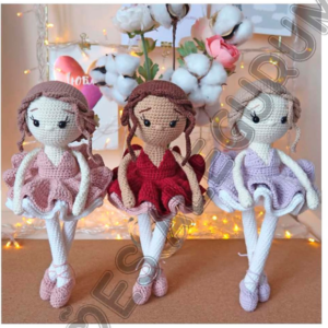 Receita de amigurumi em PDF - Linda Bailarina