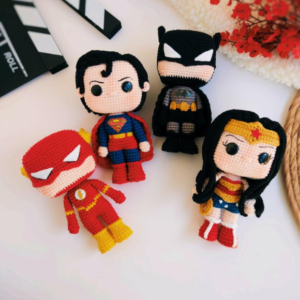 Receita de amigurumi em PDF - Liga da Justiça