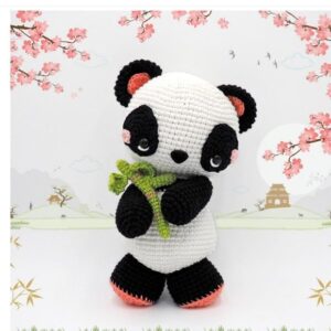 Receita de amigurumi em PDF - Panda