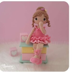 Receita de amigurumi em PDF - Bailarina