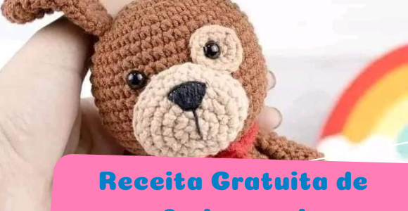 Receita de amigurumi gratuita – Cachorrinho Rex