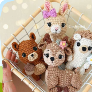 Receita de amigurumi em PDF - E-book Bosque Feliz parte 2
