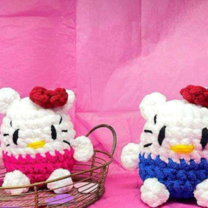 Receita de amigurumi em PDF - Hello Kitty