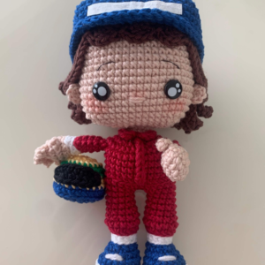 Receita de amigurumi em PDF - Ayrton Sena