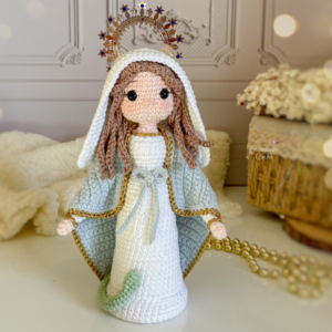 Receita de amigurumi em PDF -  Nossa Senhora das Graças