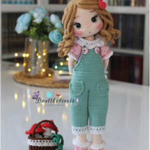 Receita de amigurumi em PDF - Boneca Lina