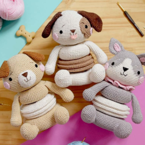 Receita de amigurumi em PDF - Aumigo de montar