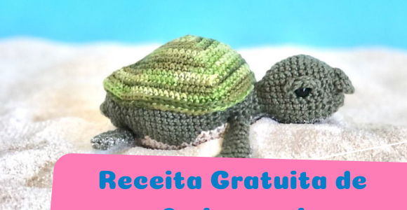 Receita de amigurumi gratuita – Sr. Tortuga