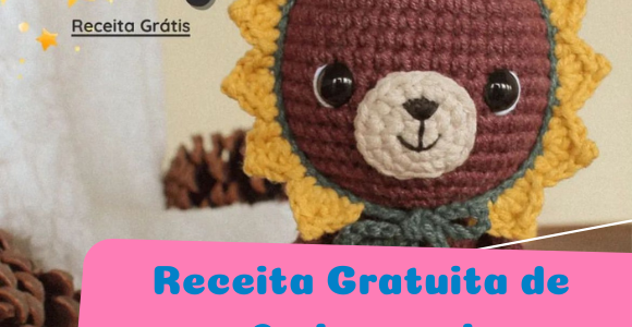 Receita de amigurumi gratuita – Ursinho Lucky