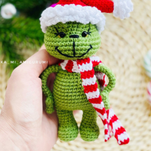 Receita de amigurumi em PDF - Bebê Grinchmas