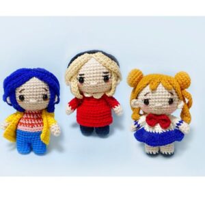 Receita de amigurumi em PDF - Sailormoon, Sabrina e Carolina