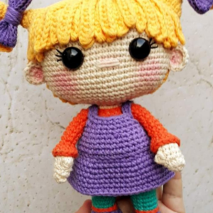 Receita de amigurumi em PDF - Angélica - Rugrats