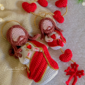 Receita de amigurumi em PDF - Ebook Sagrado Coração de Jesus