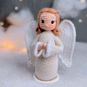 Receita de amigurumi em PDF - Presépio dos sonhos - Anjo