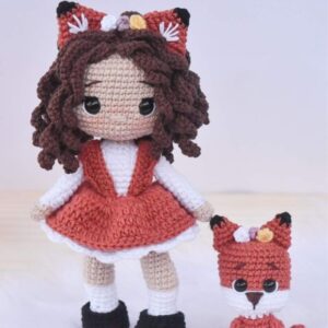 Receita de amigurumi em PDF - Boneca Rafa