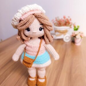 Receita de amigurumi em PDF - Boneca Jasmine