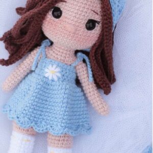 Receita de amigurumi em PDF - Boneca Margarida