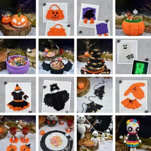 Receita de amigurumi em PDF - Ebook de Halloween - 17 receitas