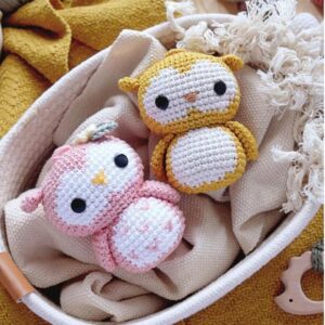 Receita de amigurumi em PDF - Corujas
